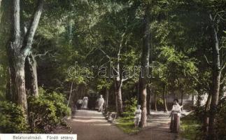 Balatonalmádi, fürdő sétány, özv. Pethe Viktorné kiadása (EK)