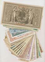 41db-os vegyes külföldi bankjegy tétel, közte Csehszlovákia, India, Izrael, Jugoszlávia, Lengyelorsz...