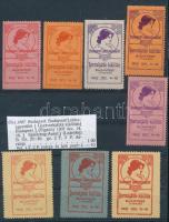 1907 Gyermekjáték kiállítás Vigadó 8 db levélzáró