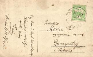 1912 Podolin, Podolínec; diákok sapkában, studentika / students, studentica, photo