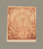 Jelzés nélkül: Ex libris Kellner. Rézkarc 13x12 cm paszpartuban