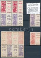 1908 Balassagyarmat és Békéscsaba mezőgazdasági és ipari kiállítás levélzárók + tükörnyomatok