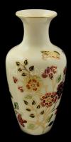 Zsolnay pillangó mintás váza, kézzel festett, jelzett, hibátlan, m:15 cm