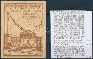 1908 II. Nemzetközi művészi fénykép kiállítás levélzáró