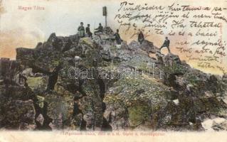 Tátra, Tengerszem-csúcs, Franz Pietschmann kiadása / mountain peak (EK)