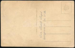 Iritz Rudolf (?-?): Versenykerékpáros, fotólap, hátulján pecséttel jelzett, 13,5×8,5 cm