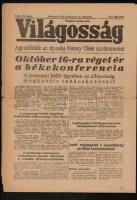 1946 Bp., A Világosság 2. évfolyamának 205. száma a békekonferencia híreivel
