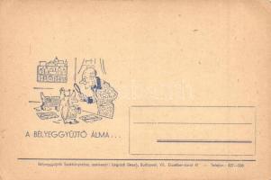 4 db MODERN humoros grafikai képeslap / 4 modern humorous graphic art postcards