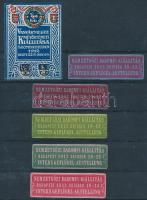 1912 Vasvármegye művészettörténeti kiállítás + 5 db Nemzetközi baromfi kiállítás levélzáró