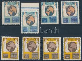 1913 Nemzetközi választójogi kongresszus 8 db levélzáró