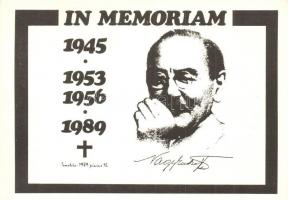 4 db MODERN politikus képeslap; Lenin, Nagy Imre, Sztálin, Postdami béke konferencia / 4 modern poli...