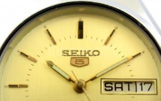 Seiko automatic férfi karóra, bőr szíjjal működik