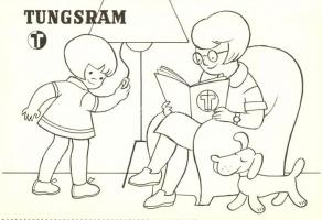 Tunsgram grafikai kifestős képeslapok 8 db / Modern Tunsgram coloring postcards, 8 cards