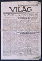 1947 A Világ című újság 530. száma benne a szlovákiai magyarokról szóló cikkel