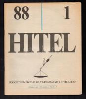1988 Hitel, Független irodalmi, társadalmi, kritikai lap, I. évf. 1. szám.
