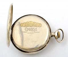 Ezüst (Ag.) tokos zsebóra, másodpercmutatós, működik, jelzett, számlapon apró hajszálrepedéssel