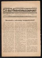 1944 Sí és Hegymászósport, a Magyar Síszövetség hivatalos lapja I. évfolyam 4. szám