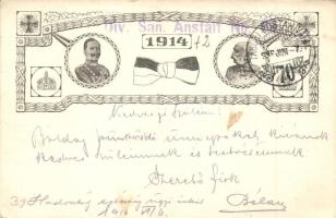 1914 Viribus Unitis propaganda card, Franz Joseph, Wilhelm II