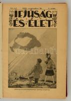 1930-1931 Ifjúság és élet, VI. évfolyam, 1-20 számok, átkötött félvászon kötés, sérült gerinccel, kopottas borítóval, 452 p.