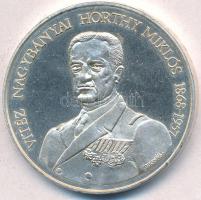 Bognár György (1944-) 1993. "Vitéz Nagybányai Horthy Miklós / Itthon hazai földben" ezüstözött fém emlékérem (42,5mm) T:2 (PP)