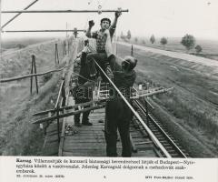 cca 1960-1970 13 db MÁV-tematikájú MTI-fotó, feliratozva, különböző méretben