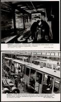 cca 1960-1970 Épül a metró, megújul a kisföldalatti, 11 db MTI-fotó, feliratozva, különböző méretben