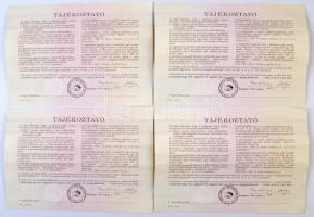 Budapest 1991. "Országos Kárrendezési és Kárpótlási Hivatal" kárpótlási jegye 1000Ft-ról (...