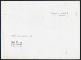 Benkő Imre (1943- ): Metró 1981, hátulján feliratozva, pecséttel jelzett, 18×24 cm