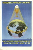 1938 Budapest XXXIV. Nemzetközi Eucharisztikus Kongresszus - 2 db képeslap / 34th International Euch...