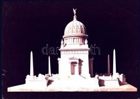 cca 1880 a Deák-mazuóleum részben meg nem valósult látványtervei, fotó, litográfiák, összesen 5 db, ...