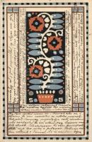 'Az Iparművészeti Iskola levelezőlapjai' Ungarische Werkstätte no. 2006. kiadja Rigler Rt. s: S. G. (fa)