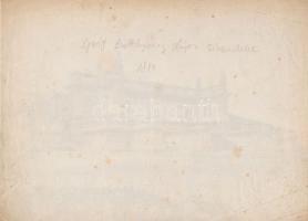 1874 Batthyány Lajos mauzóleuma, fotó, hátulján feliratozva, 20×28 cm