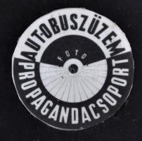 cca 1960 A 2-es busz (Ikarus), az Autóbuszüzem Propagandacsoport fotója, kartonra ragasztva, kis sér...