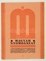 1924 a Magyar Nyomdászat szakfolyóirat 36. évf. 1. lapszáma, számos érdekes írással, papírkötésben