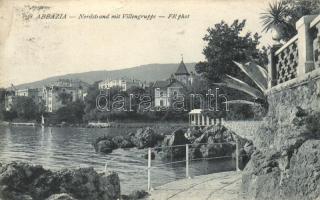 Abbazia, Nordstrand mit Villengruppe (kis szakadás / small tear)