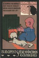 Budapest Székesfőváros Gázművei reklámlap / Hungarian gas works advertisement