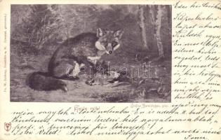 Heute roth! / fox with prey. Fr. W. Juxberg 1551. s: Gräfin Beroldingen
