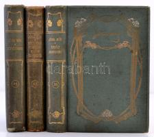 Jókai Mór munkáiból 3 kötet: Erdély aranykora. Bp., 1911, Franklin. Kiadói szecessziós egészvászon kötésben, kissé kopottas, kissé foltos állapotban.   Magyarhon szépségei. A magyar előidőkből. Bp., 1907, Franklin. Kiadói szecessziós egészvászon kötésben, kissé kopottas, kissé foltos borítóval, foltos lapokkal, kissé sérült kötéssel. Hétköznapok. Bp., 1910, Franklin. Kiadói szecessziós egészvászon kötésben, kissé kopottas, kissé foltos állapotban.