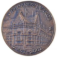 2002. "Dunakeszi Város 1977-2002" Br plakett (81mm) T:2