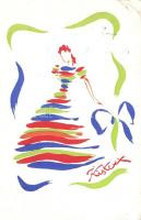 Budapest, Nemzetközi Vásár - 5 db régi képeslap / 5 old postcards