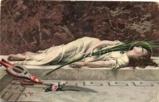 50 db RÉGI művészlap, vegyes minőség / 50 old art postcards, mixed quality