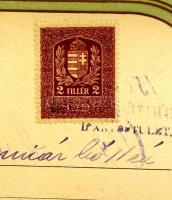 1916 Budapesti Egyesült Lakatos Stb. ipartestület nagyméretű litografált segédlevele. Klösz György n...