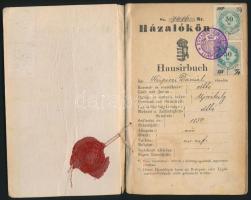 1896 Házaló könyv. Hausir Buch. 48p.