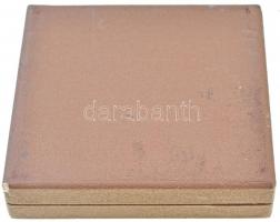 DN "Tudományos Munkáért - Belügyminisztérium" aranyozott fém plakett tokban (65mm) T:PP ka...