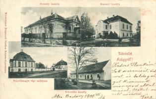 Szügy, Hansély, Simonyi és Schindler kastély, Nógrádmegye régi székháza