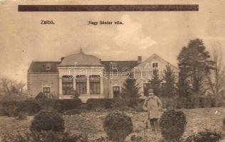 Zsibó, Jibou; Nagy Sándor villa, Bercze Gyula kizárólagos kiadása / villa (Rb)