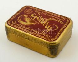 Gentry régi fém pipadohányos doboz, 10,5×7,5×3,5 cm
