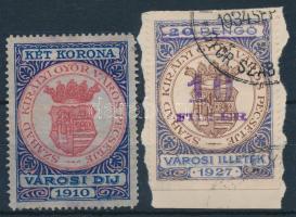 2 klf Győr városi illetékbélyeg