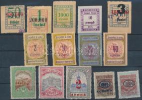 14 db Szeged városi illetékbélyeg