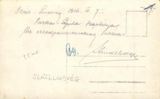 1916 Szászludvég, Logig; Farkas-Gyula kastélya, az ezredparancsnokság lakása / castle, photo